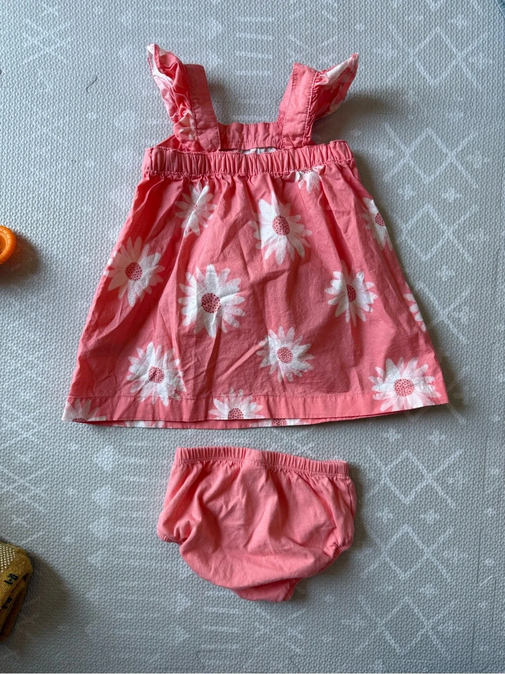 Carter's Pink Floral Kids Dress (6m)